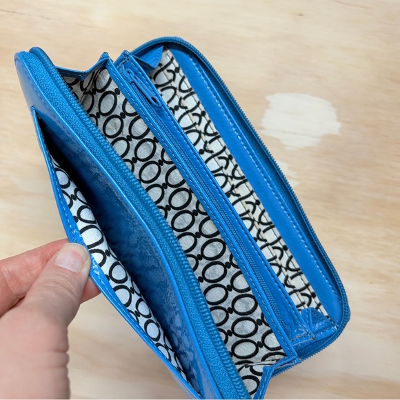 HOBO Turquoise Leather Zip Around Wallet Continental Organizer aqua - Picture 14 of 16